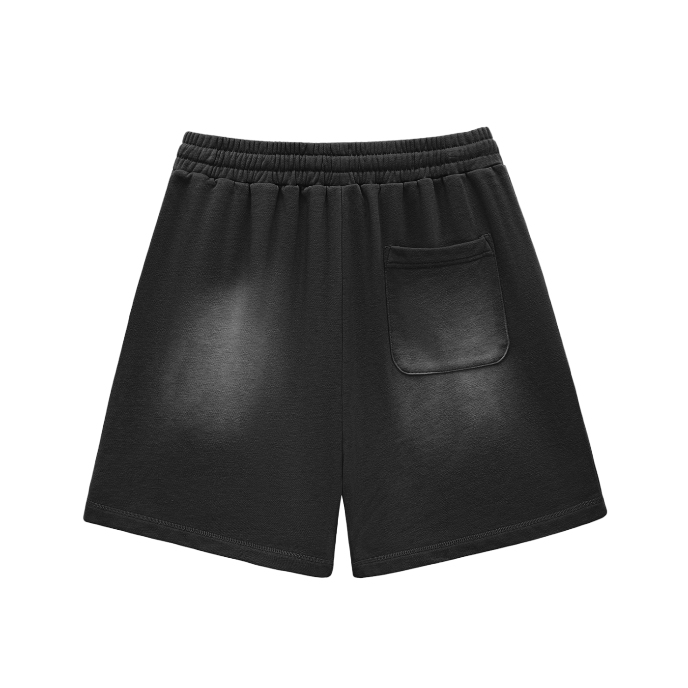Graphic Footy Sun Fade Raw Edge Cotton Shorts