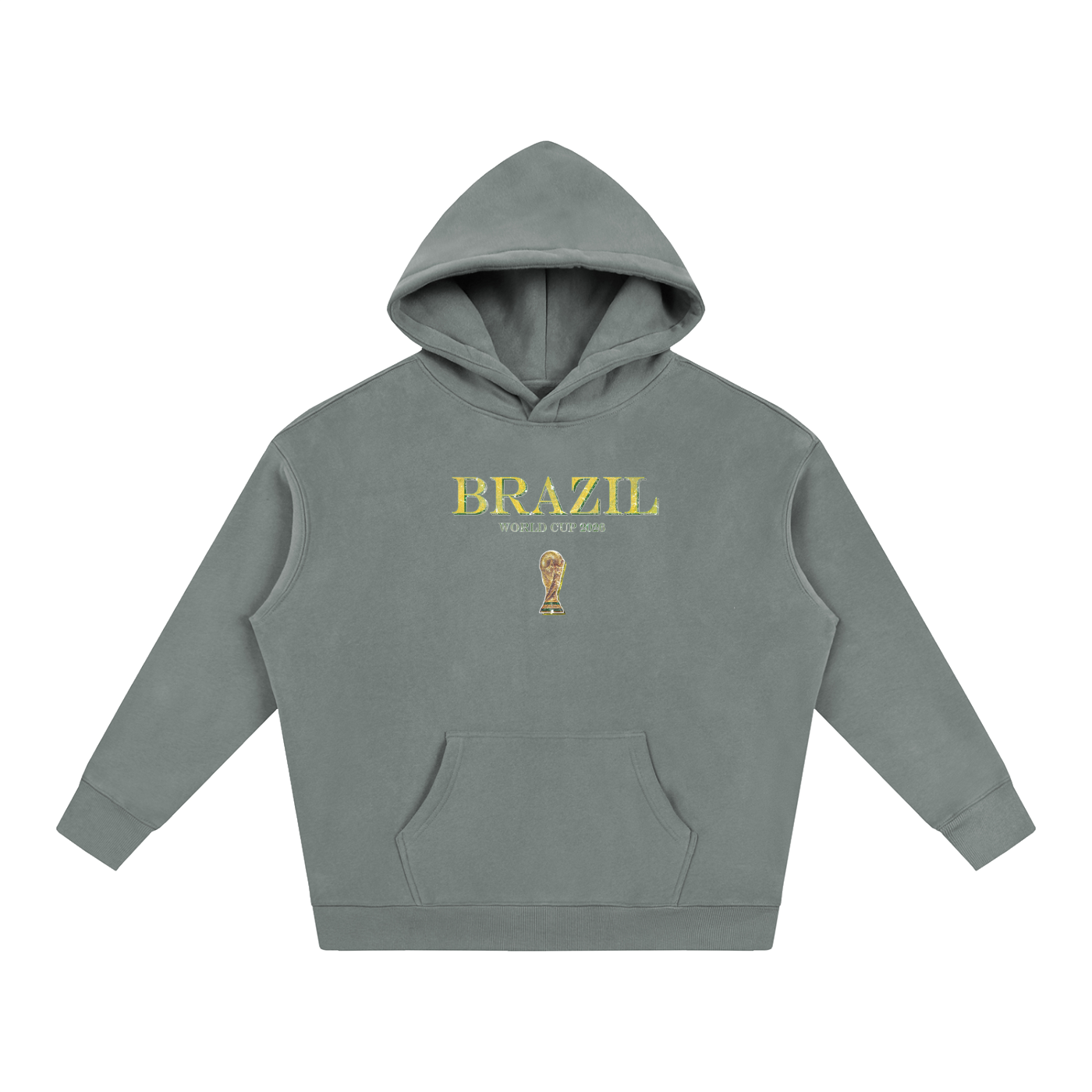 Vintage Brazil World Cup Oversize Fleeced Hoodie