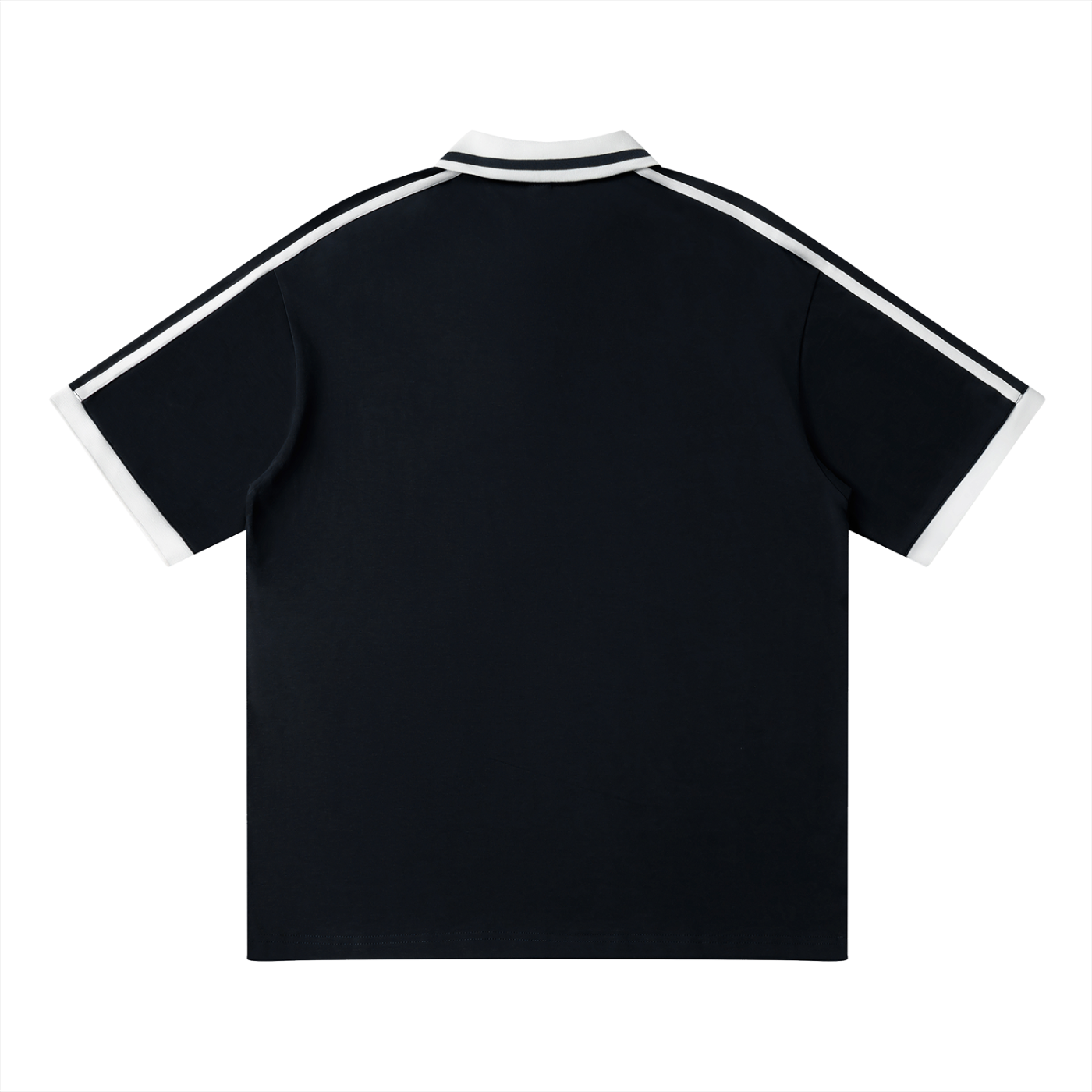 Vintage Graphic Footy Unisex Contrast Piping Polo Shirt