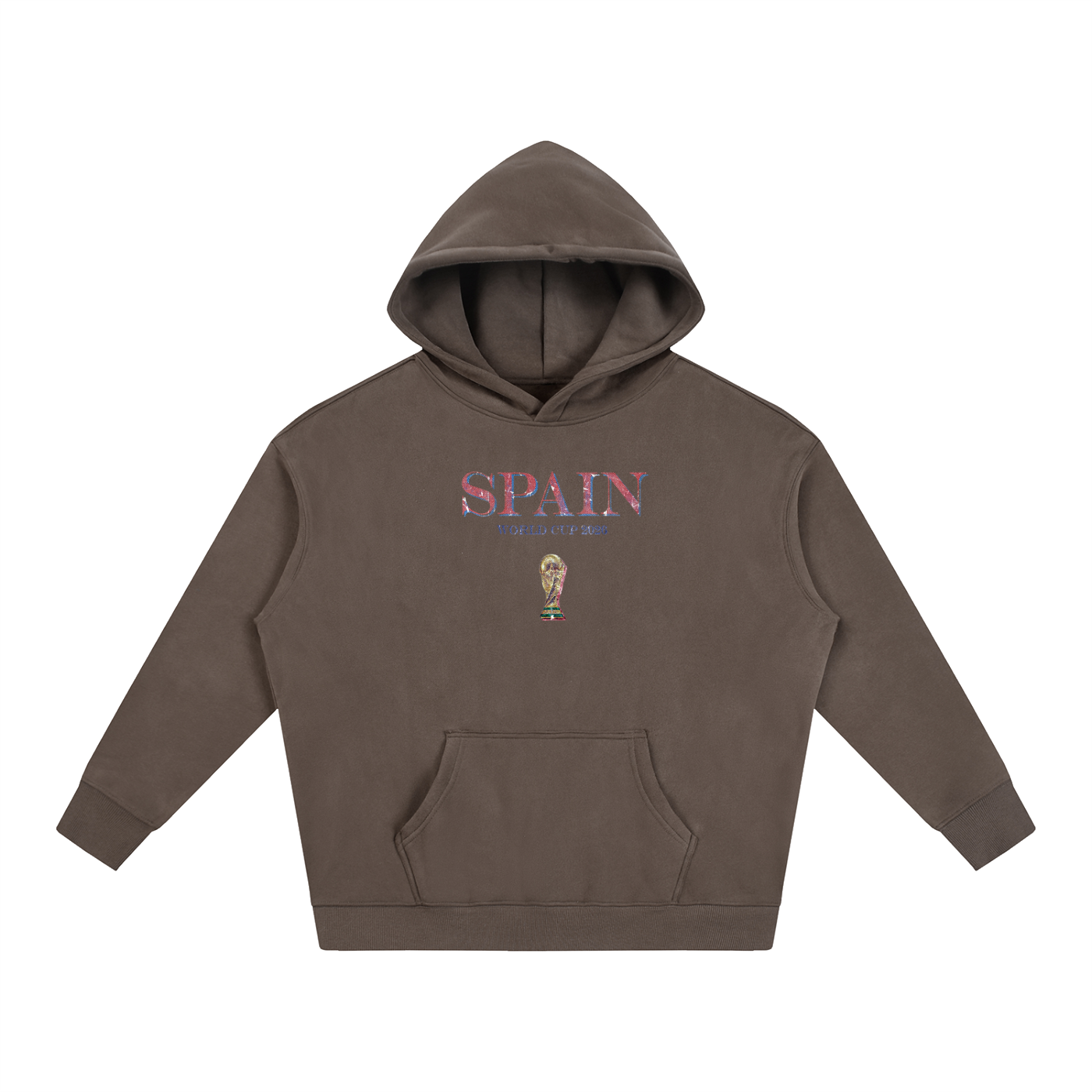 Vintage Spain World Cup Oversize Fleeced Hoodie