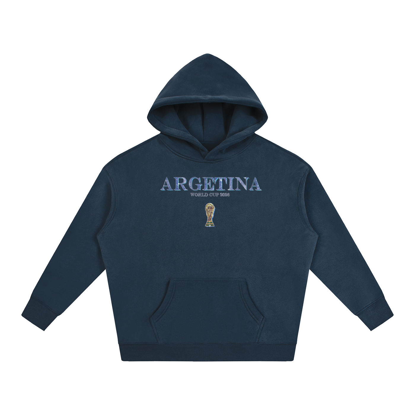 Vintage Argentina World Cup Oversize Fleeced Hoodie