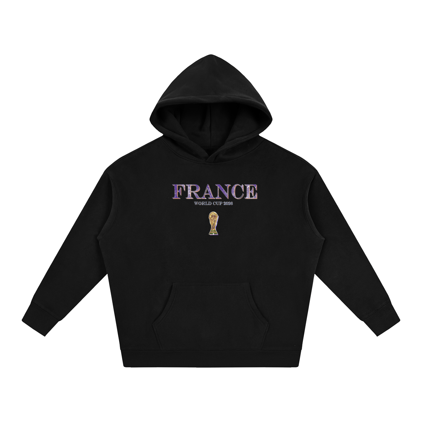 Vintage France World Cup Oversize Fleeced Hoodie