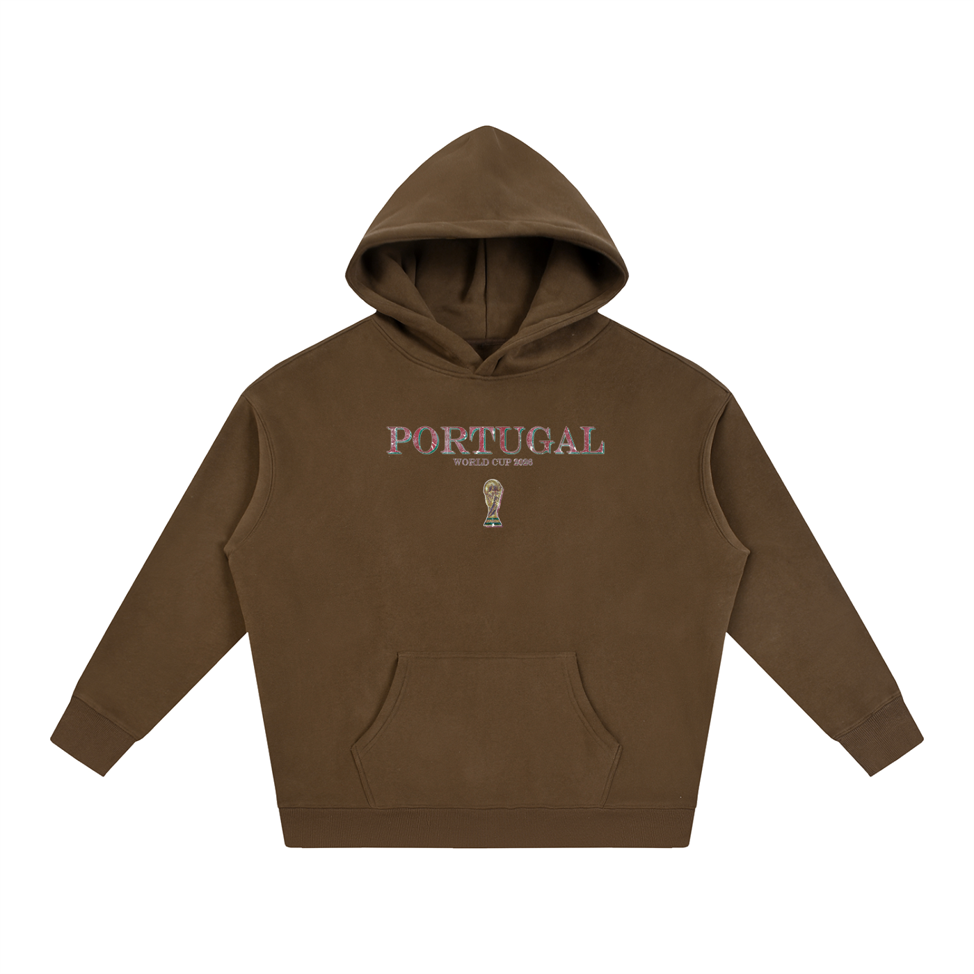 Vintage Portugal World Cup Oversize Fleeced Hoodie