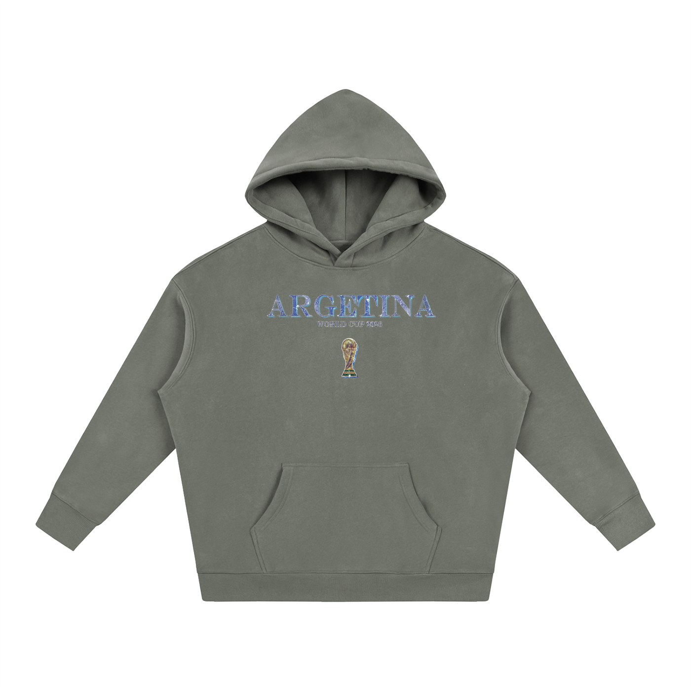 Vintage Argentina World Cup Oversize Fleeced Hoodie