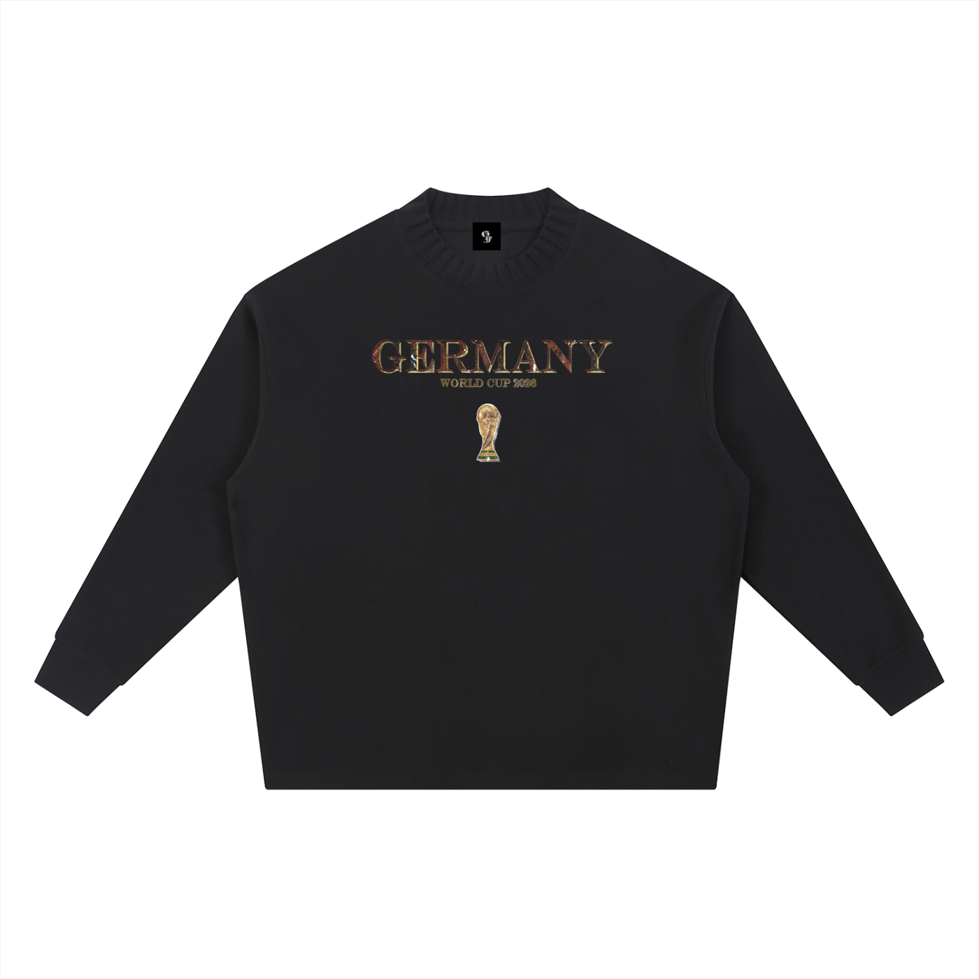 Vintage Germany World Cup Knitted Round Neck Oversize Sweatshirt