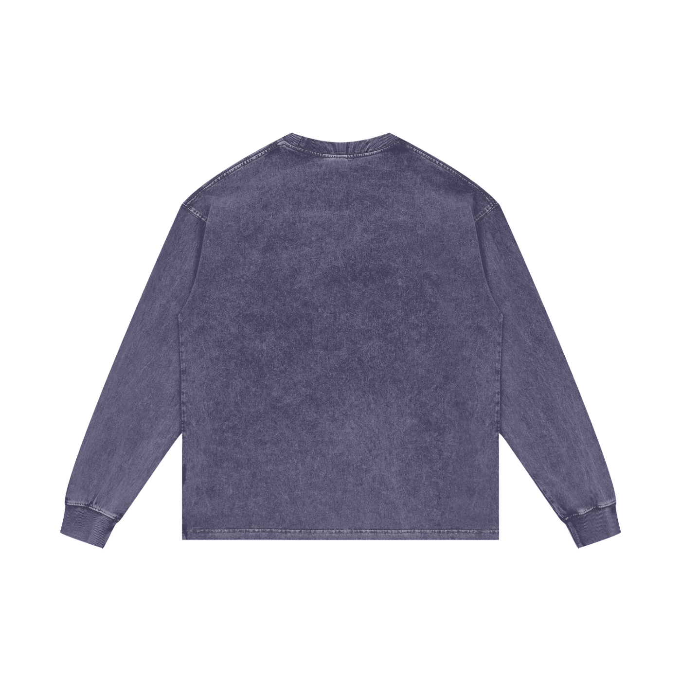 Vintage Acid Wash Oversize Graphic Footy Long Sleeve T-Shirt - 250 GSM