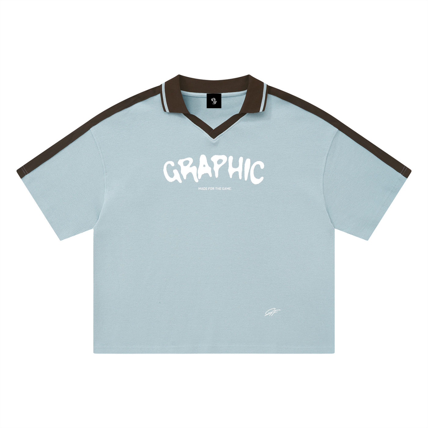 Vintage Graphic Footy Unisex Color Block Polo Shirt
