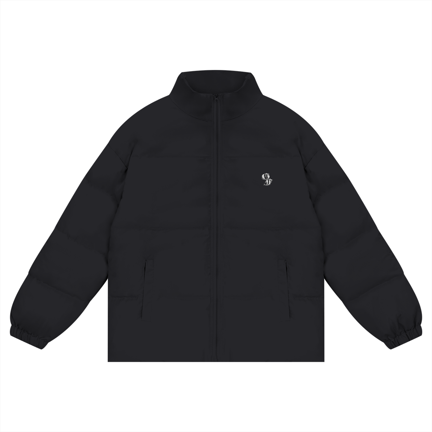 Vintage Graphic Footy Unisex Zipper Puffer Coat