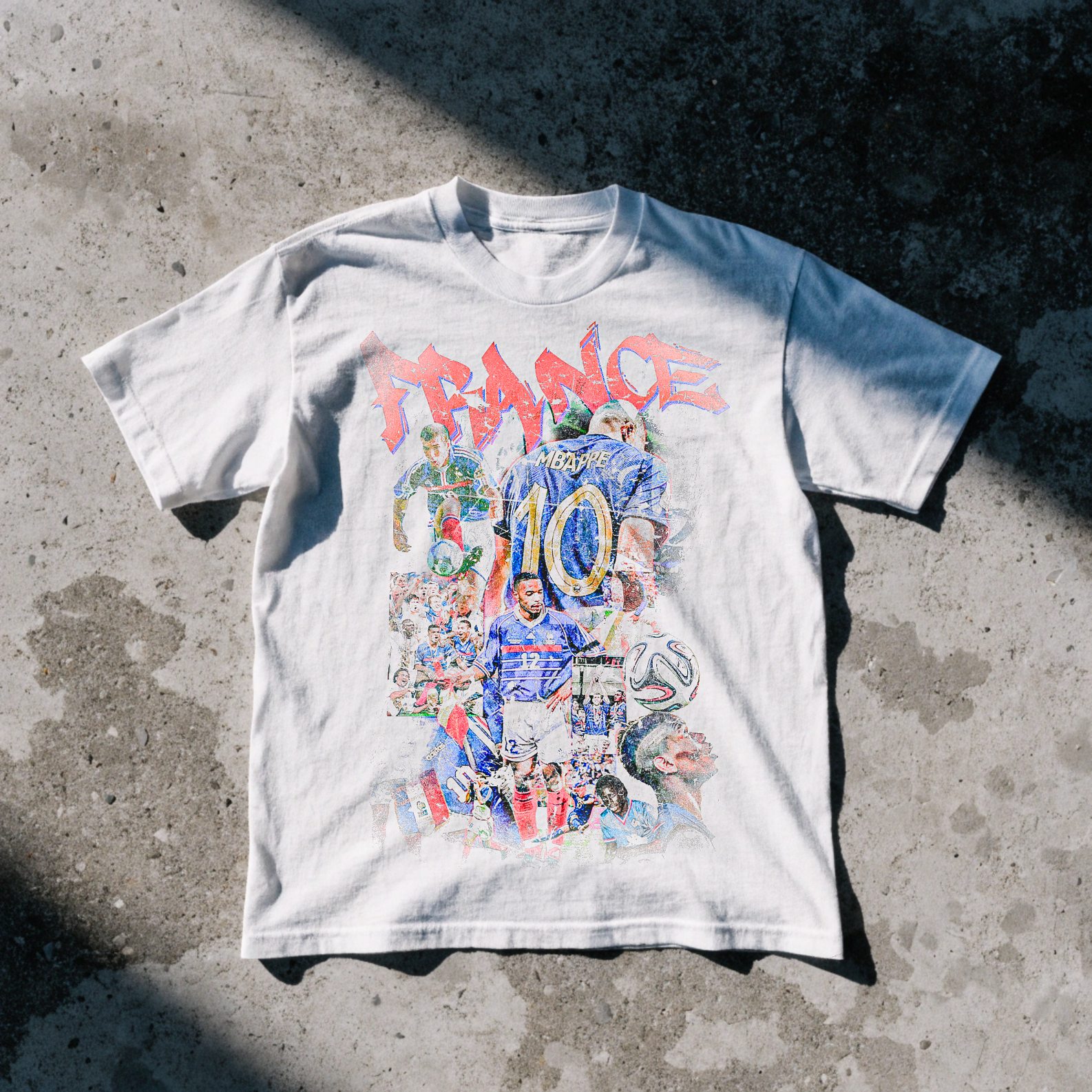 Vintage France Football Essential Cotton T-Shirt
