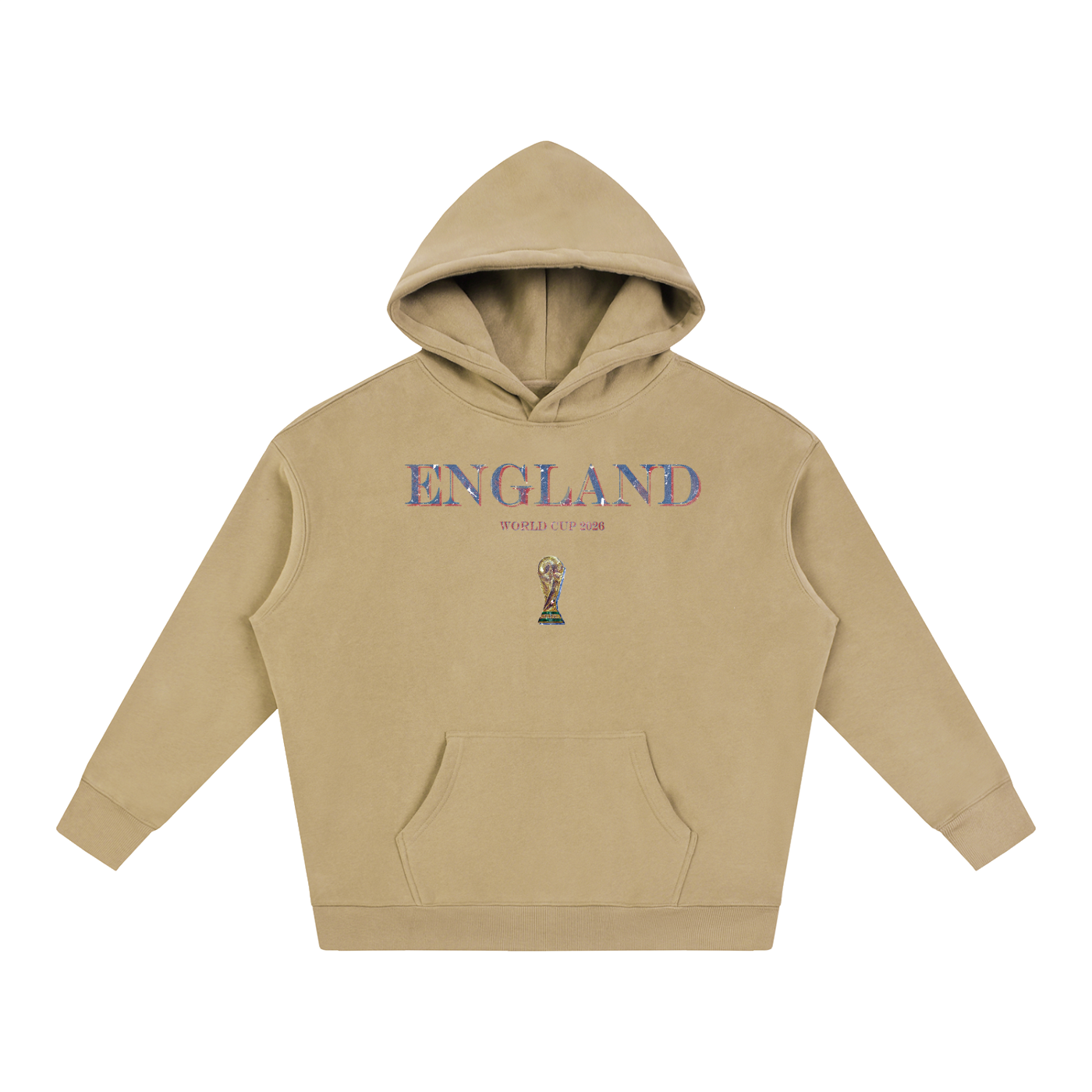Vintage England World Cup Oversize Fleeced Hoodie