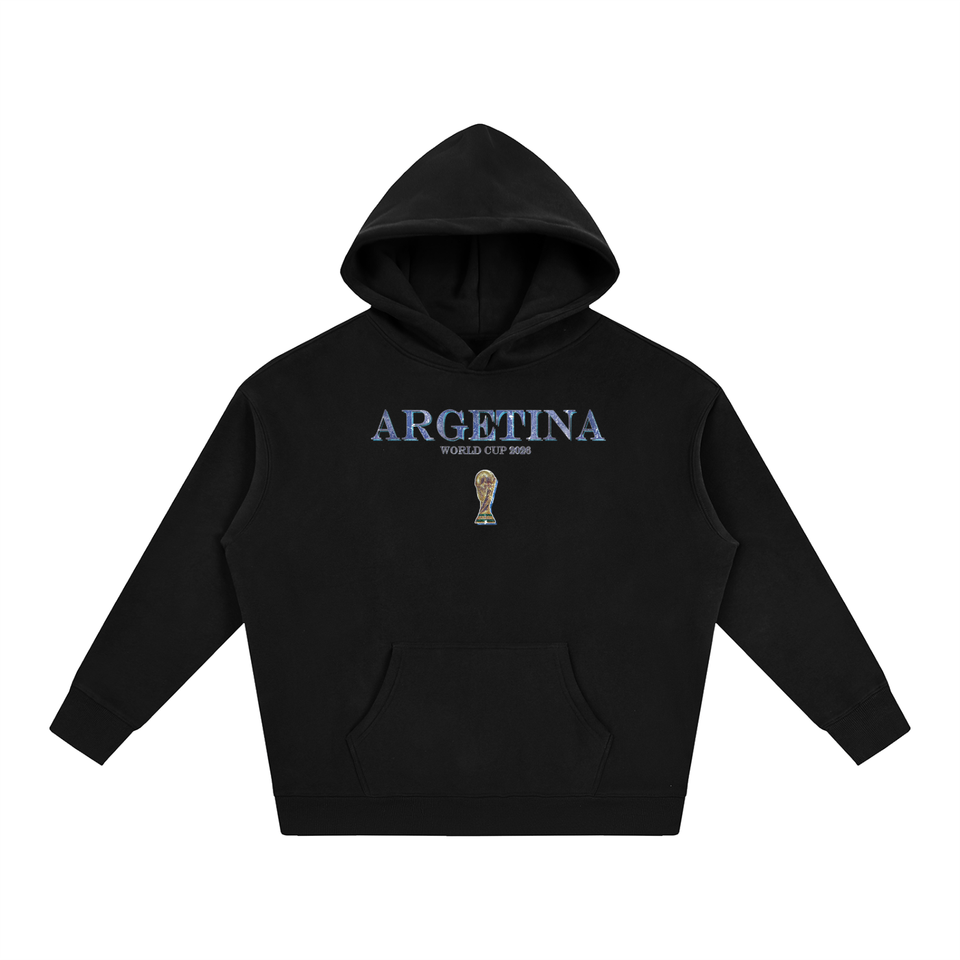 Vintage Argentina World Cup Oversize Fleeced Hoodie
