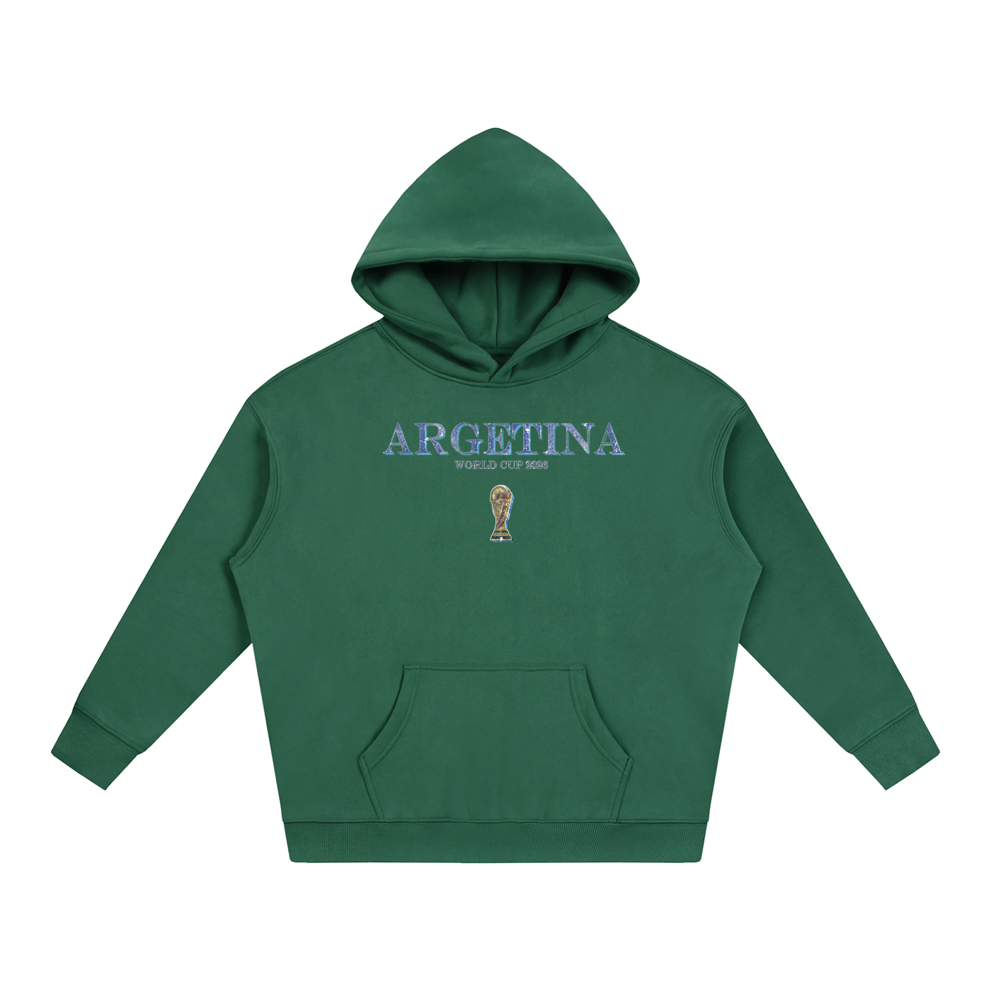 Vintage Argentina World Cup Oversize Fleeced Hoodie