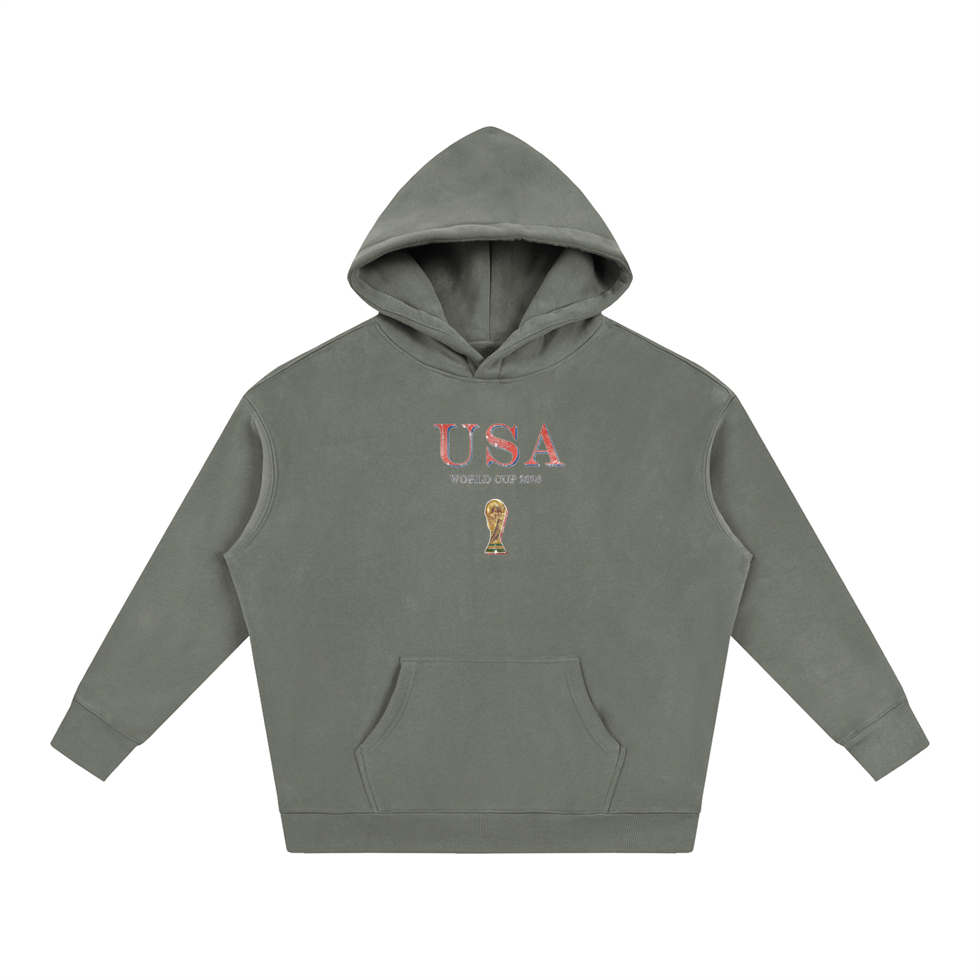 Vintage USA World Cup Oversize Fleeced Hoodie