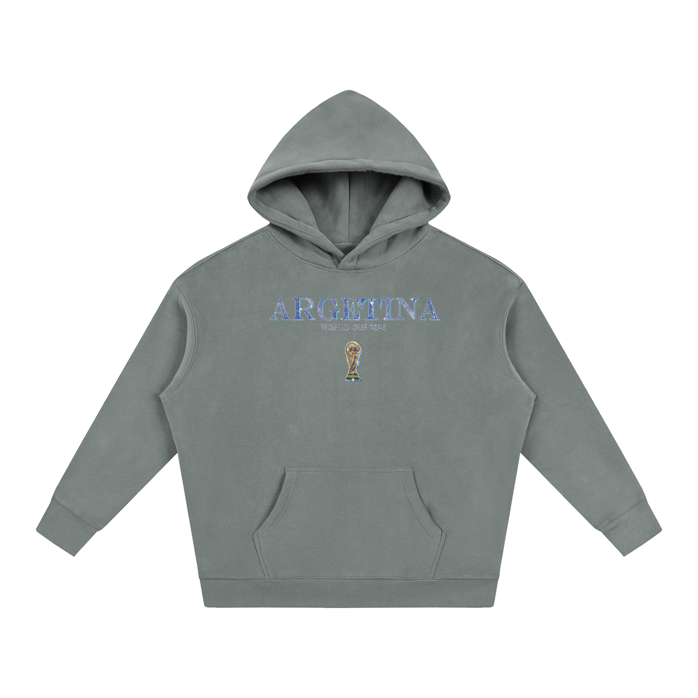 Vintage Argentina World Cup Oversize Fleeced Hoodie