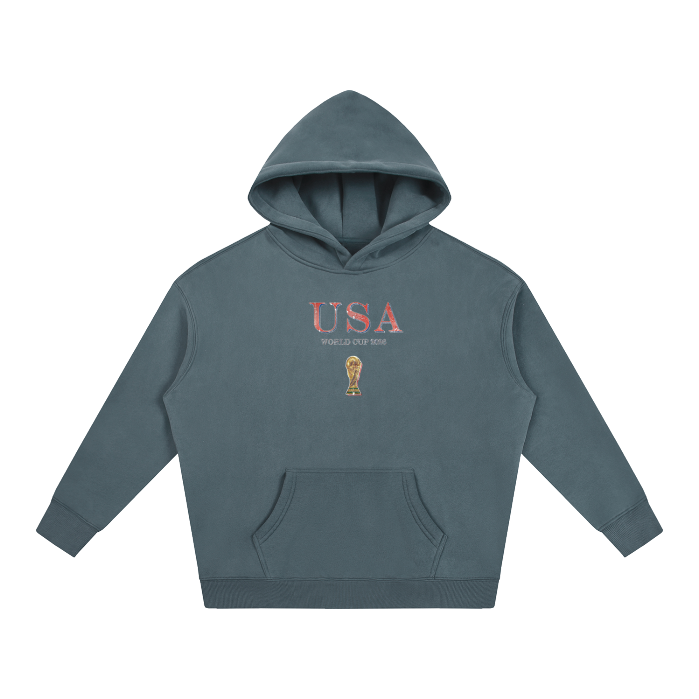 Vintage USA World Cup Oversize Fleeced Hoodie