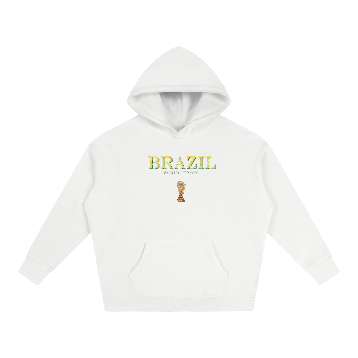 Vintage Brazil World Cup Oversize Fleeced Hoodie