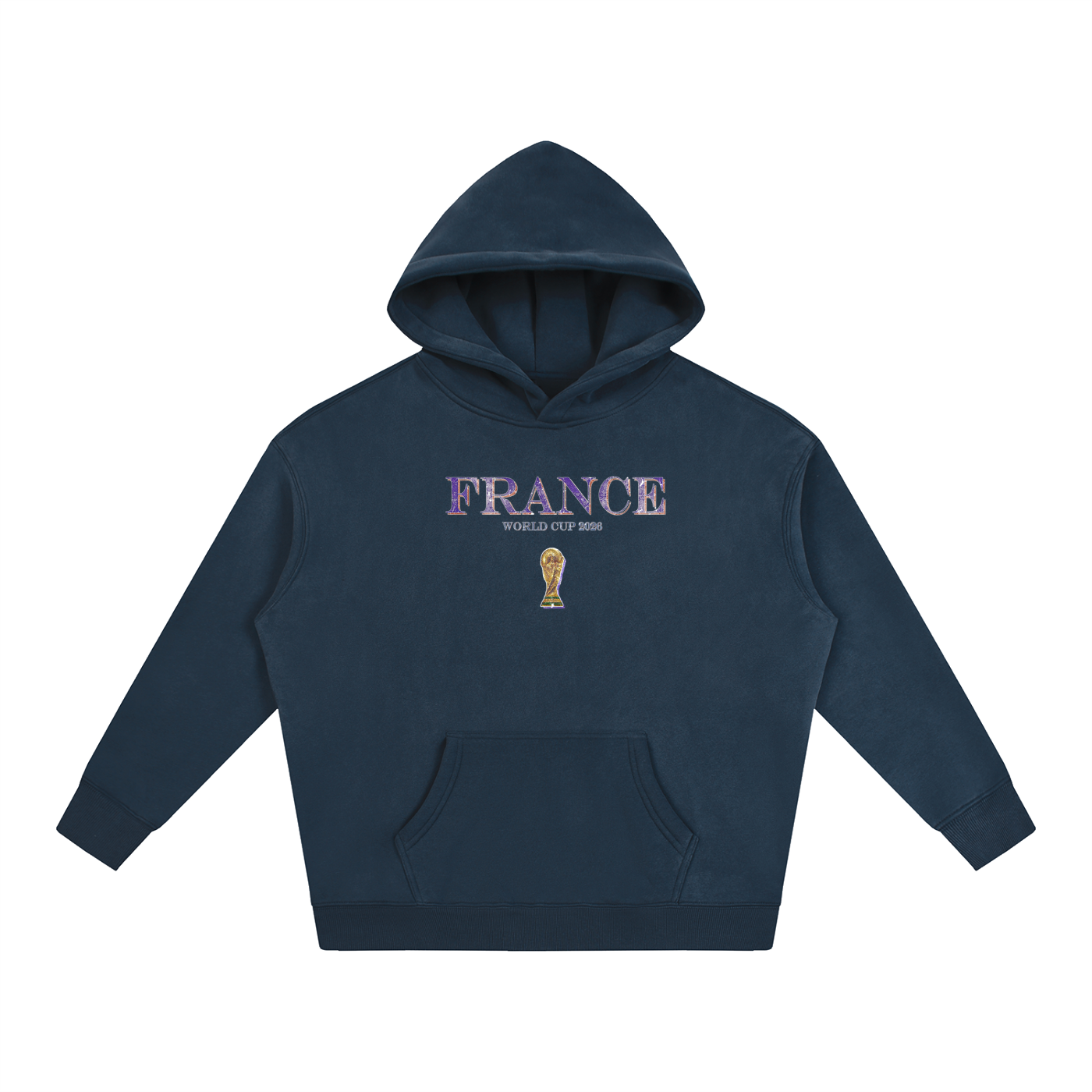 Vintage France World Cup Oversize Fleeced Hoodie