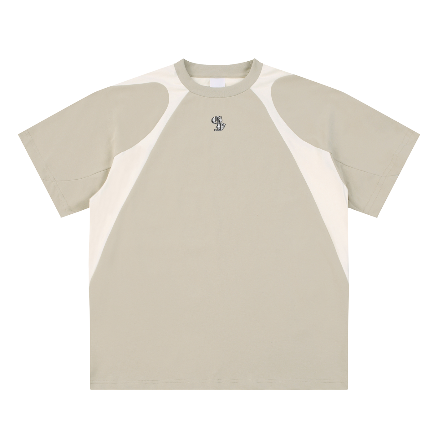 Graphic Footy Contrast Panel Cotton T-Shirt