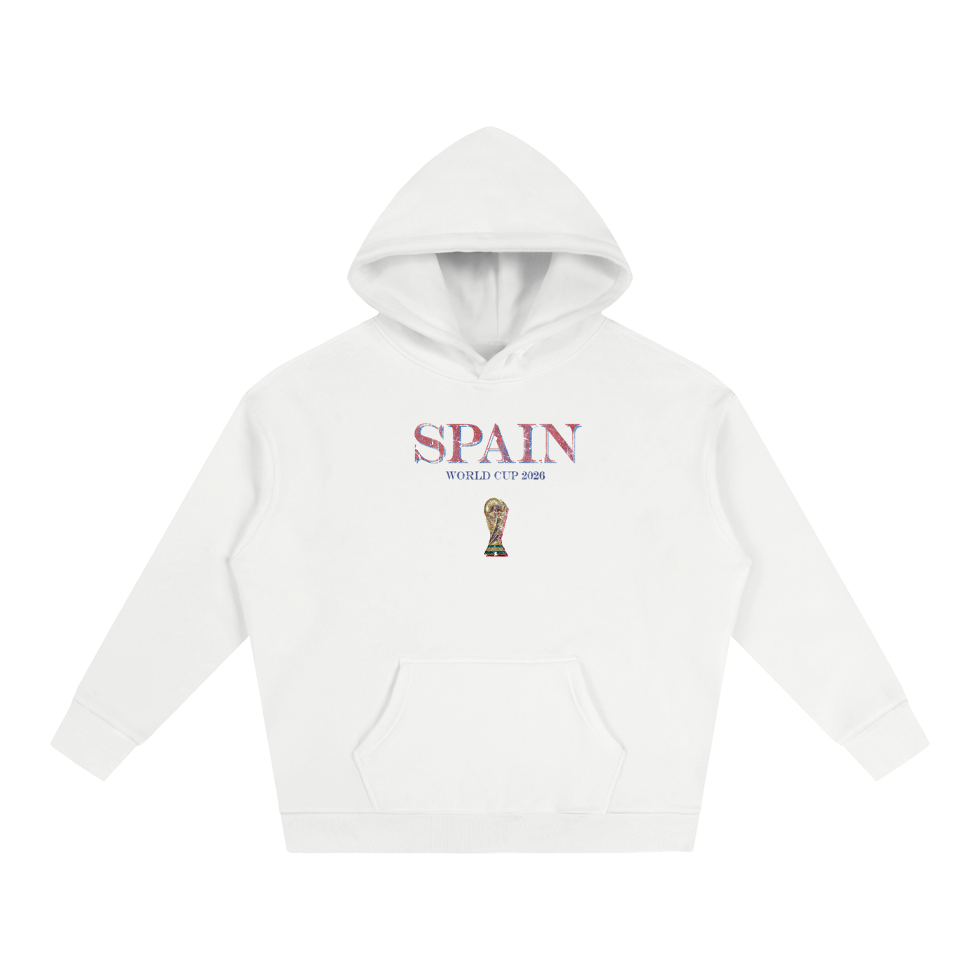 Vintage Spain World Cup Oversize Fleeced Hoodie