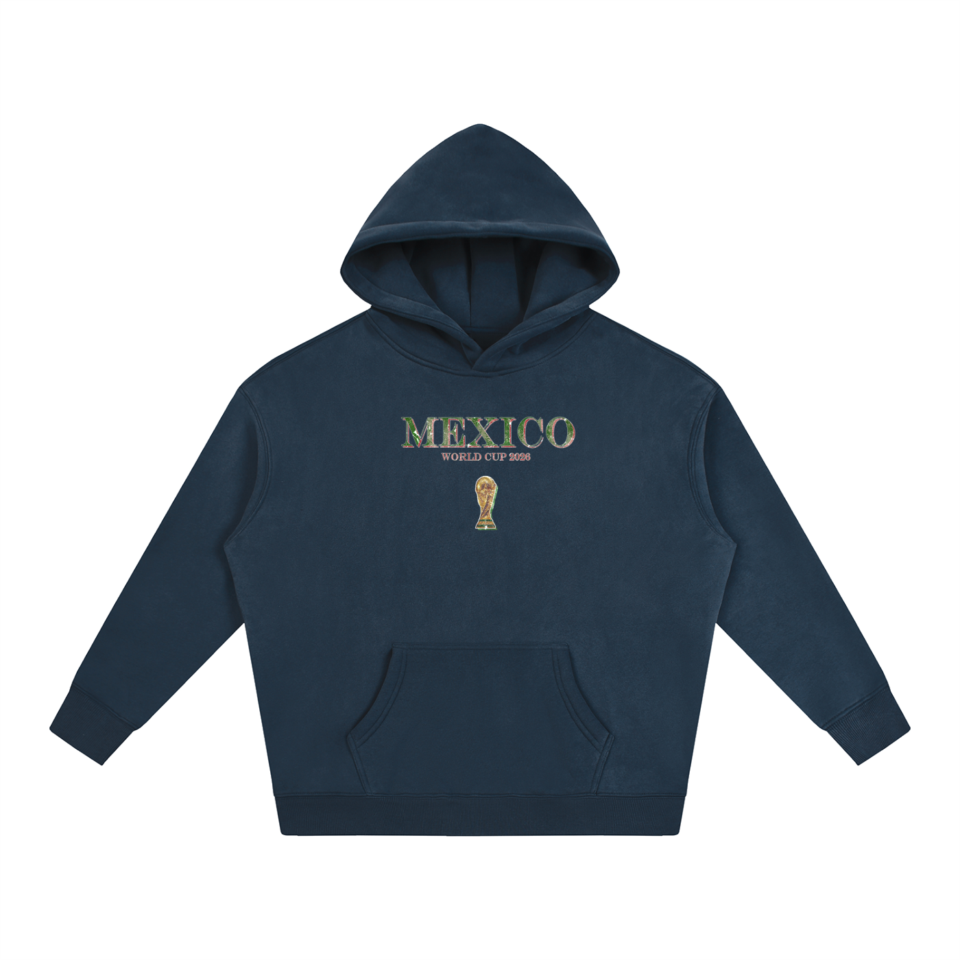 Vintage Mexico World Cup Oversize Fleeced Hoodie