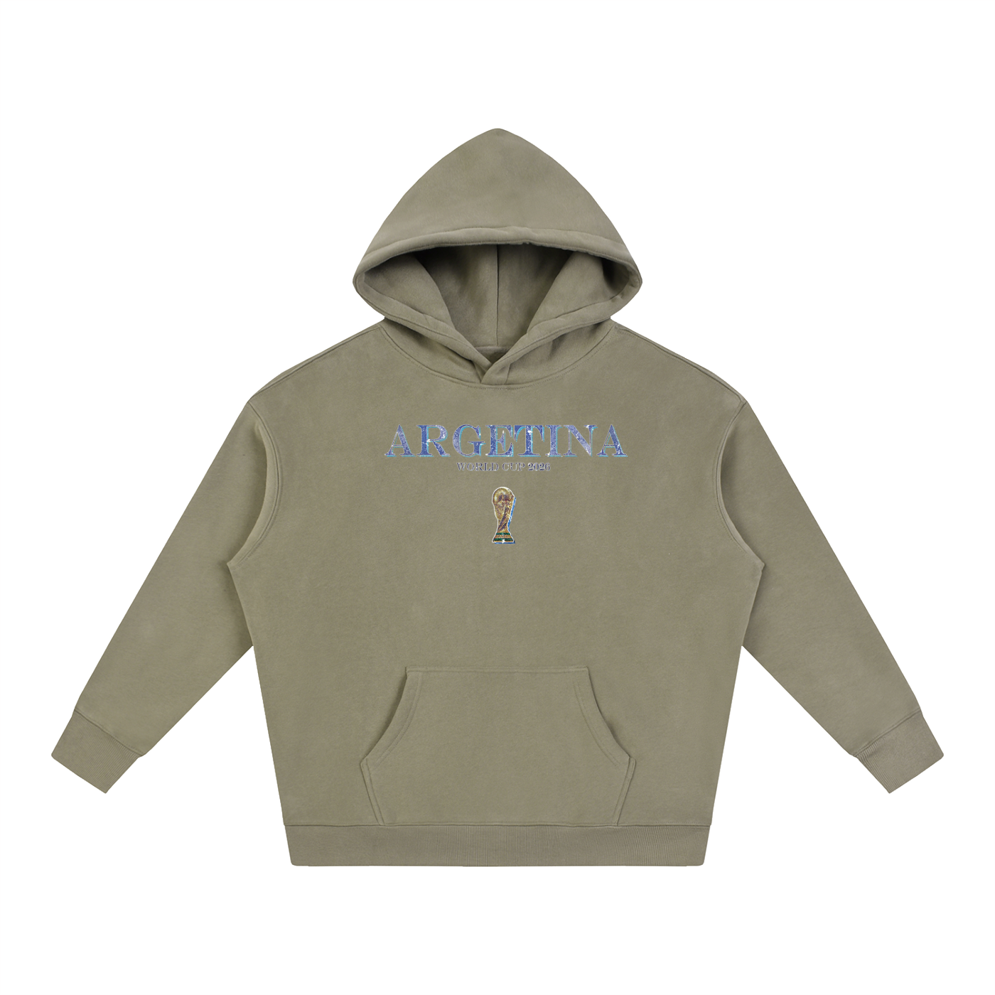 Vintage Argentina World Cup Oversize Fleeced Hoodie