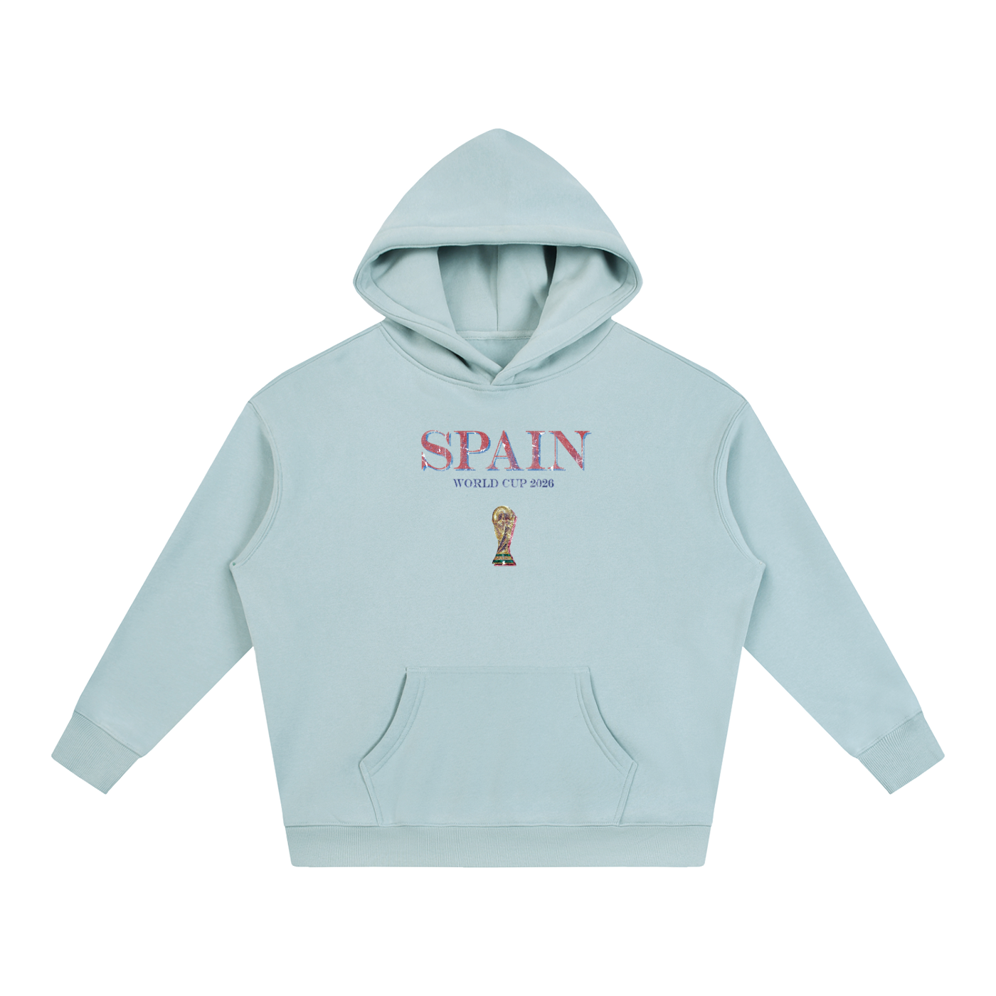 Vintage Spain World Cup Oversize Fleeced Hoodie