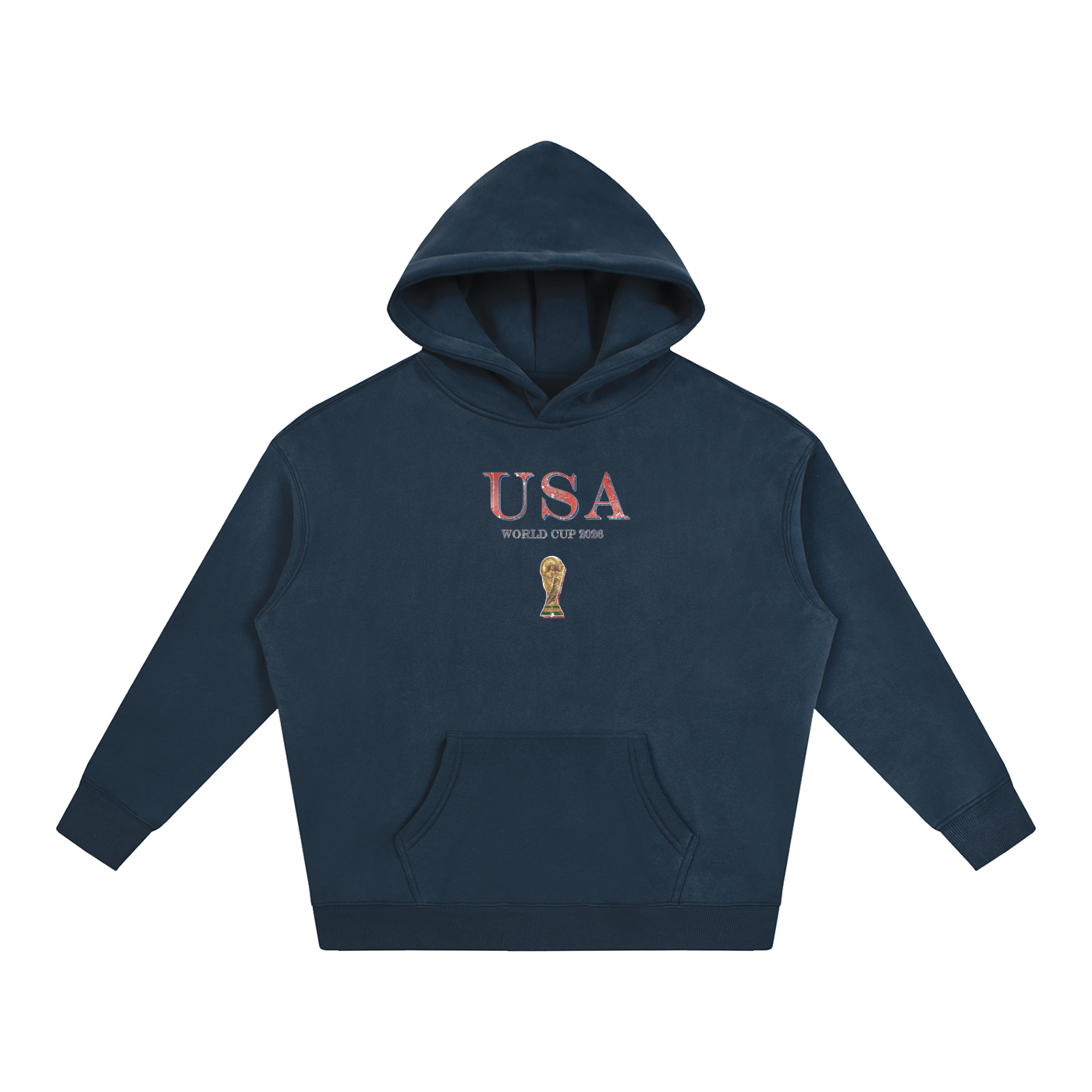 Vintage USA World Cup Oversize Fleeced Hoodie