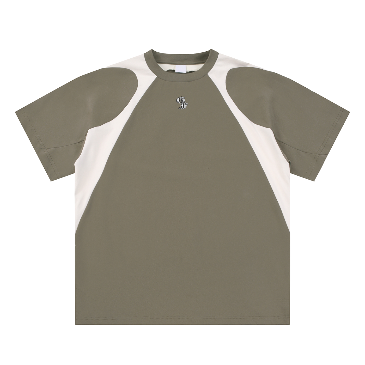 Graphic Footy Contrast Panel Cotton T-Shirt