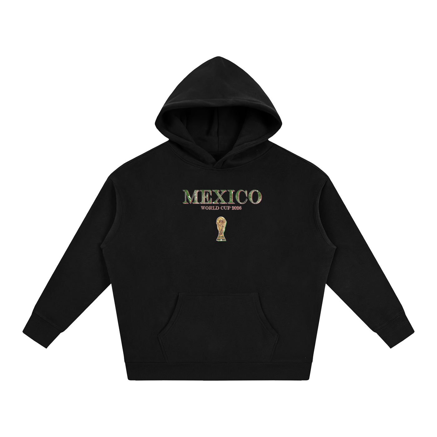Vintage Mexico World Cup Oversize Fleeced Hoodie
