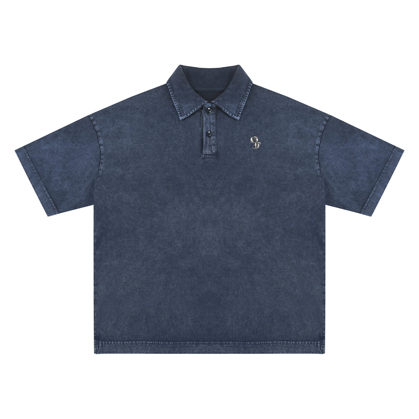Graphic Footy Heavyweight Snow-Washed Polo T-Shirt