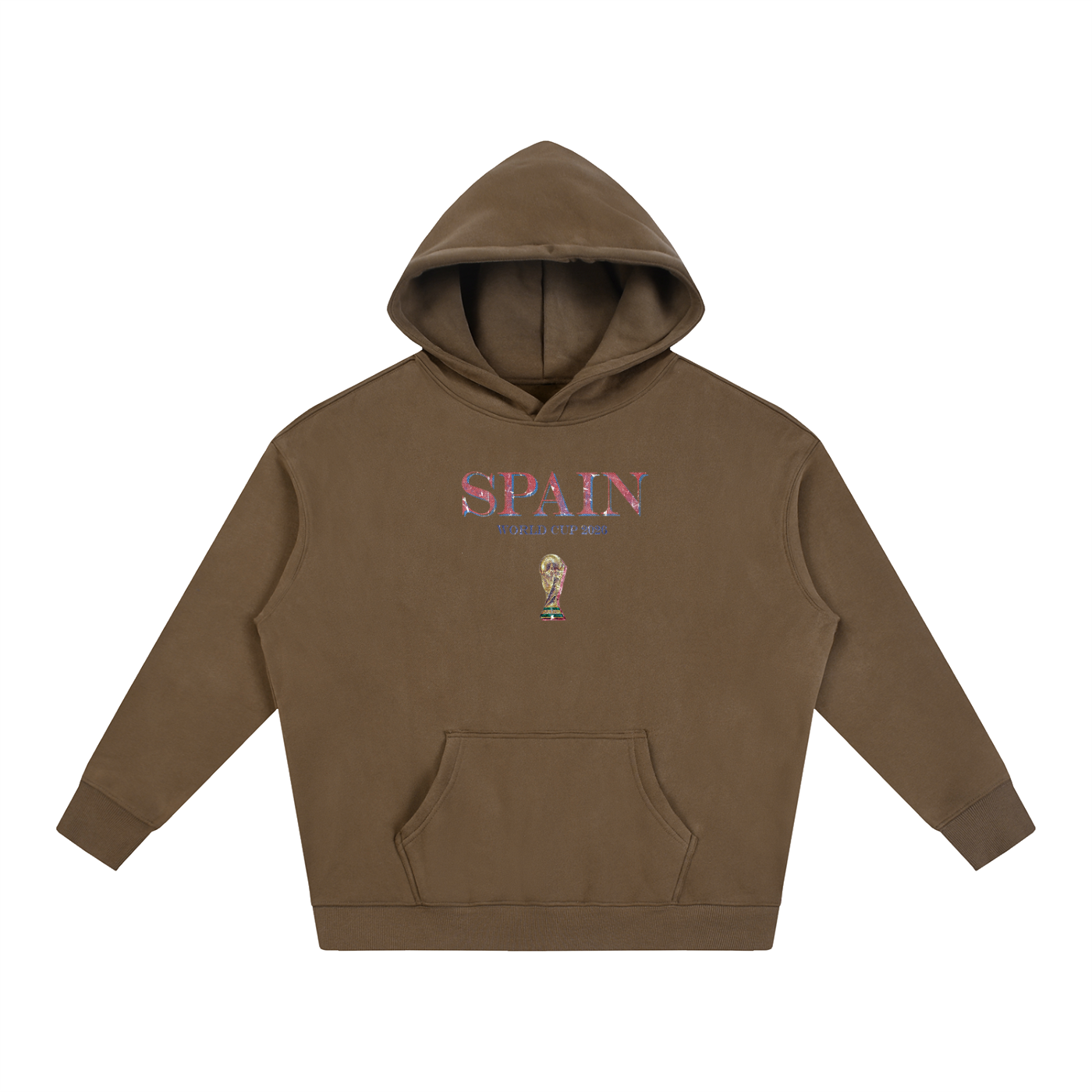 Vintage Spain World Cup Oversize Fleeced Hoodie