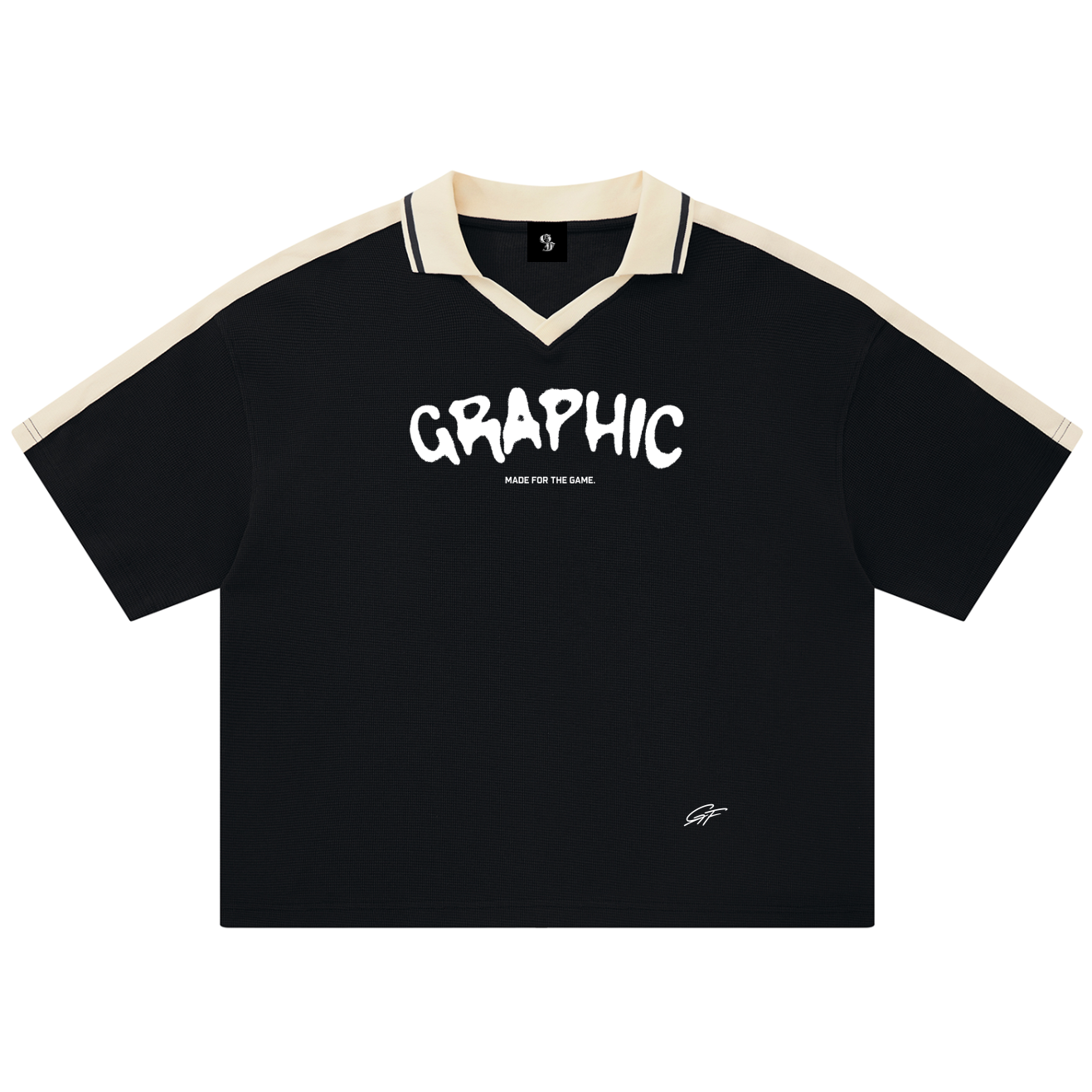 Vintage Graphic Footy Unisex Color Block Polo Shirt