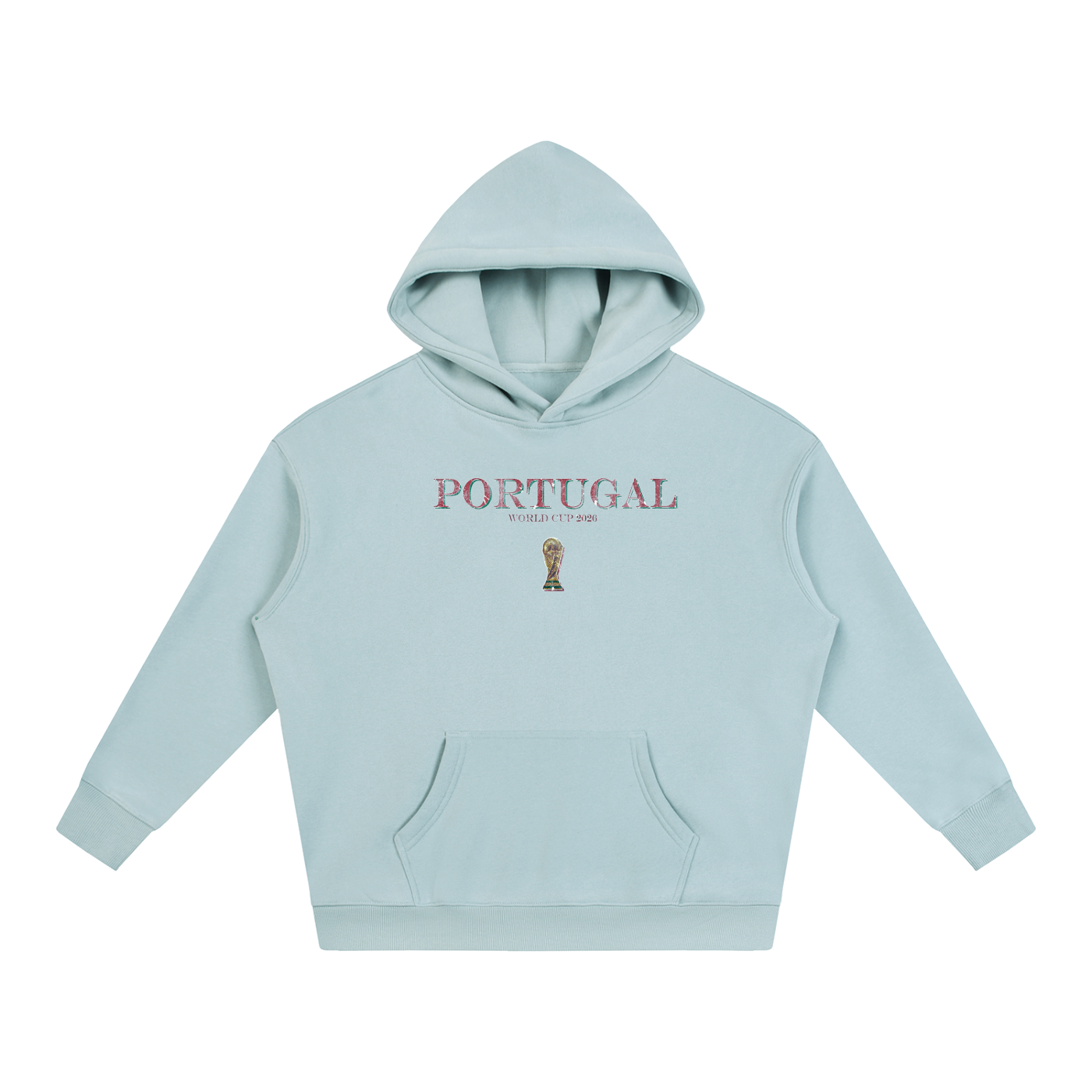 Vintage Portugal World Cup Oversize Fleeced Hoodie