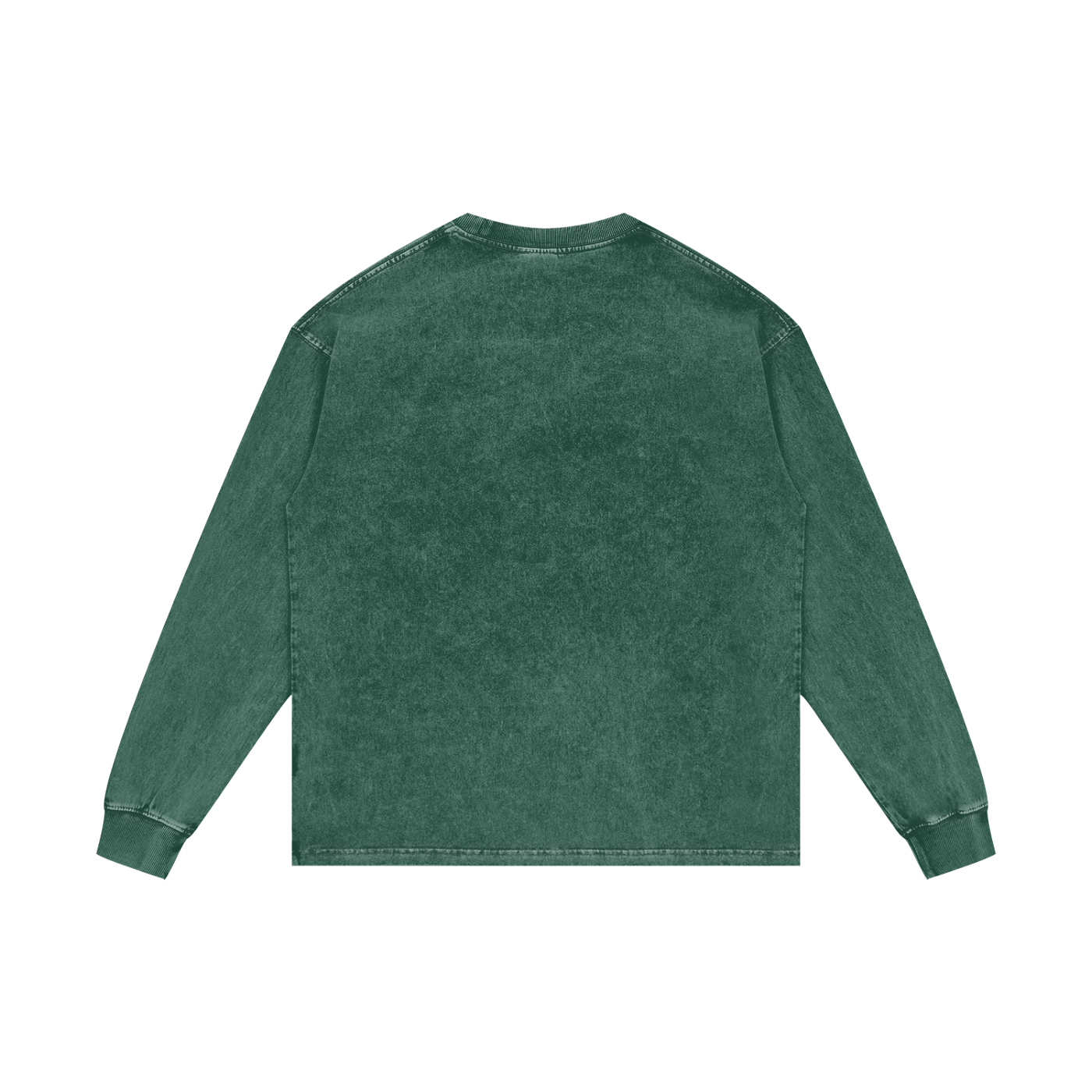 Vintage Acid Wash Oversize Graphic Footy Long Sleeve T-Shirt - 250 GSM