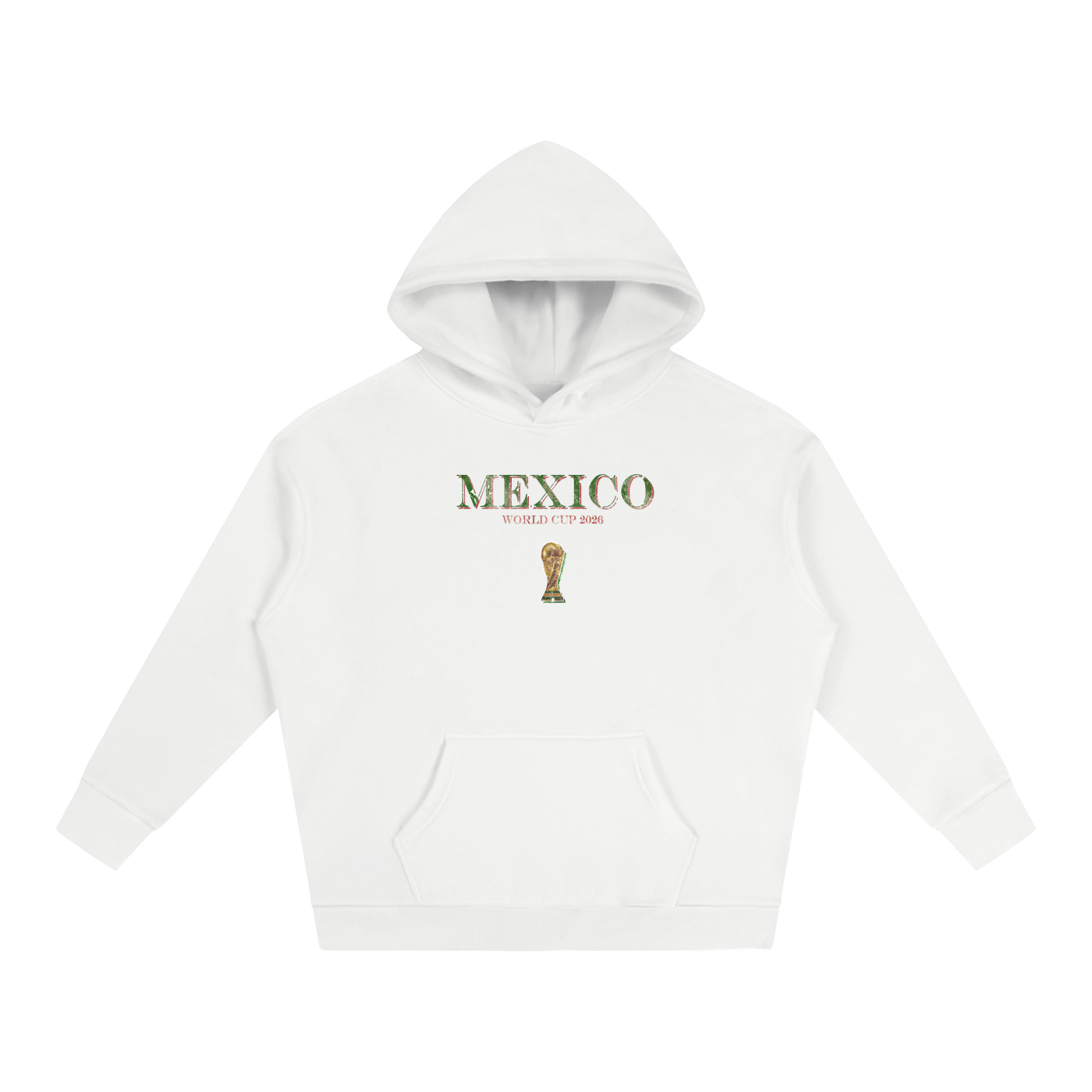 Vintage Mexico World Cup Oversize Fleeced Hoodie
