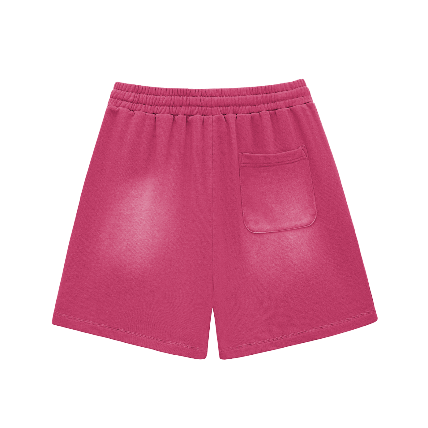 Graphic Footy Sun Fade Raw Edge Cotton Shorts