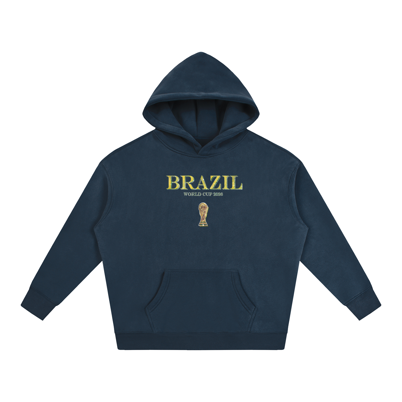 Vintage Brazil World Cup Oversize Fleeced Hoodie