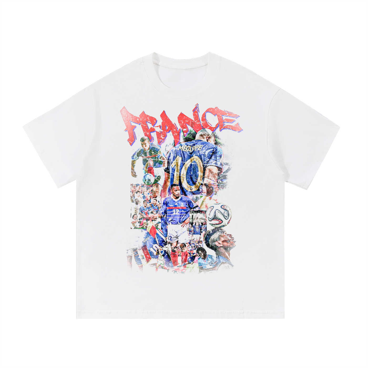 Vintage France Football Essential Cotton T-Shirt