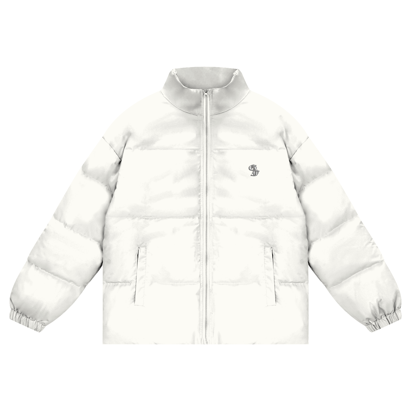 Vintage Graphic Footy Unisex Zipper Puffer Coat