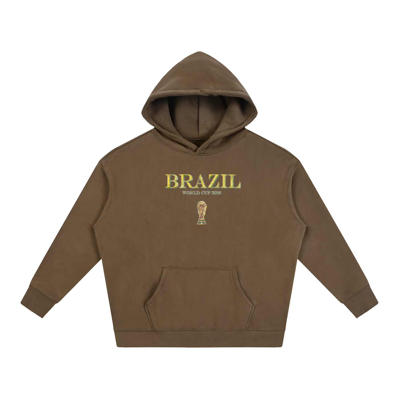 Vintage Brazil World Cup Oversize Fleeced Hoodie