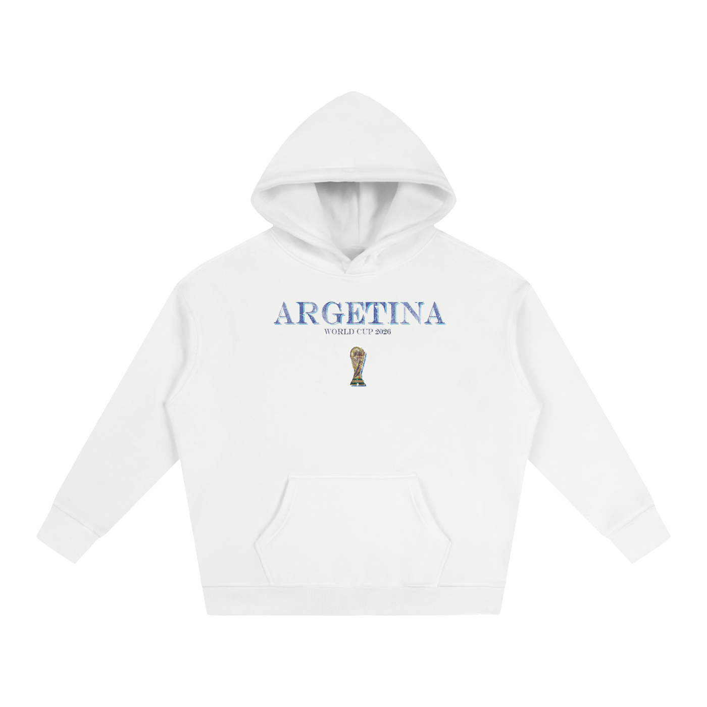 Vintage Argentina World Cup Oversize Fleeced Hoodie