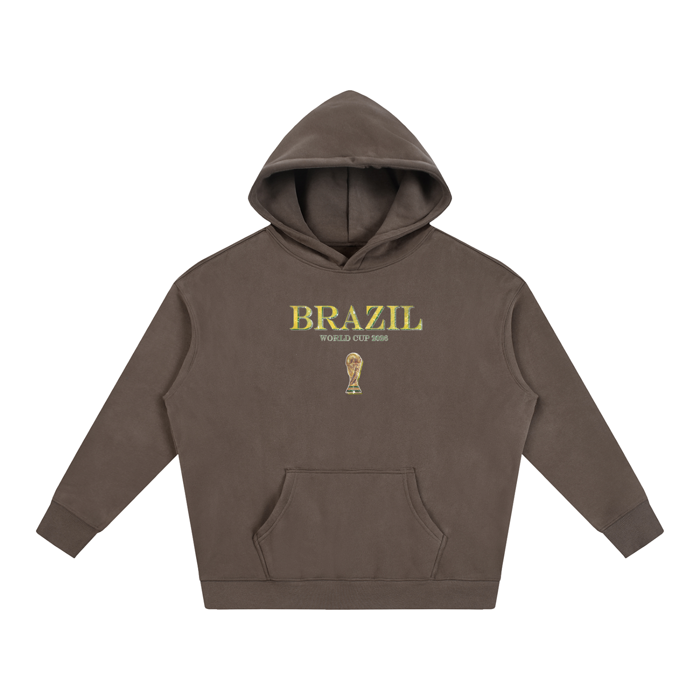 Vintage Brazil World Cup Oversize Fleeced Hoodie