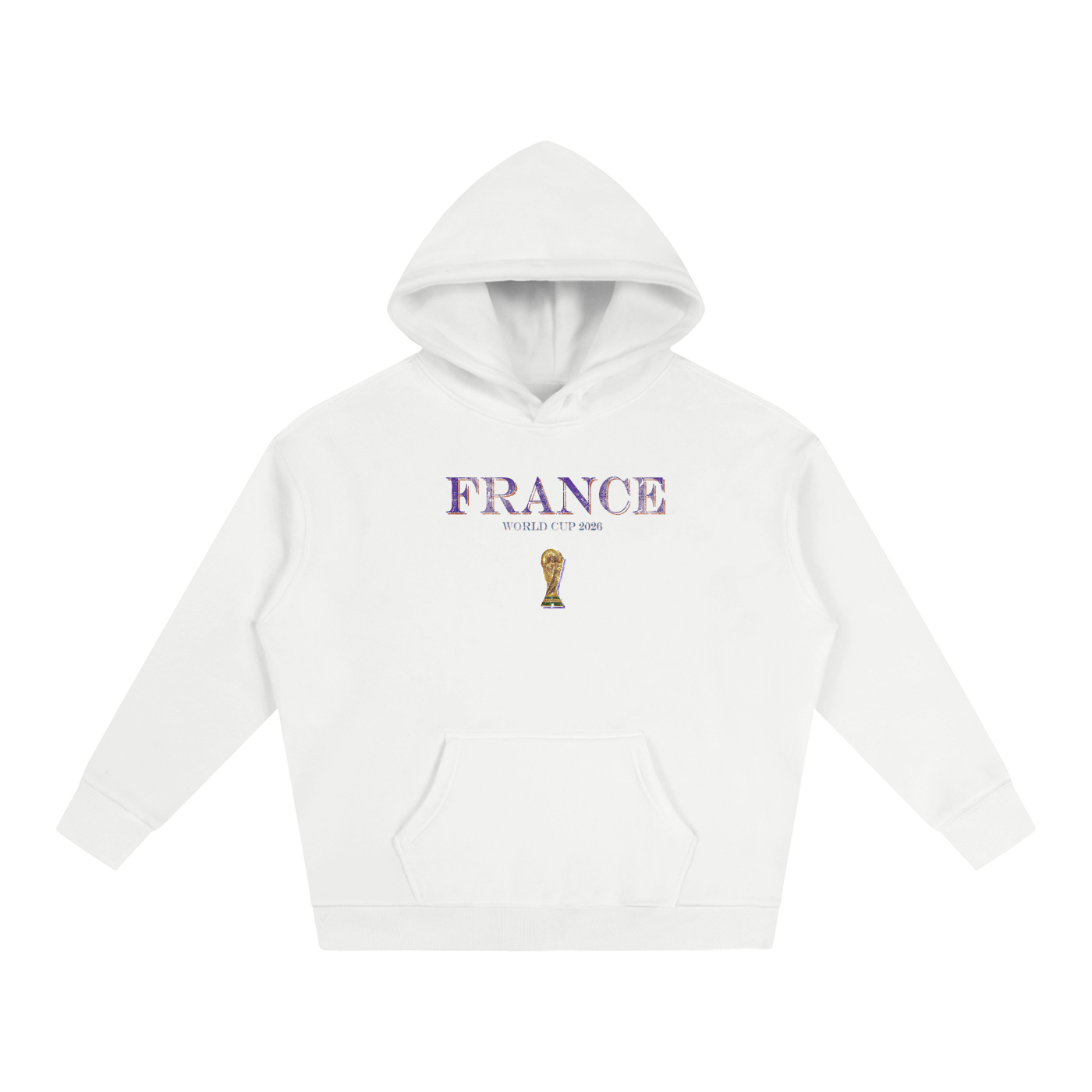 Vintage France World Cup Oversize Fleeced Hoodie