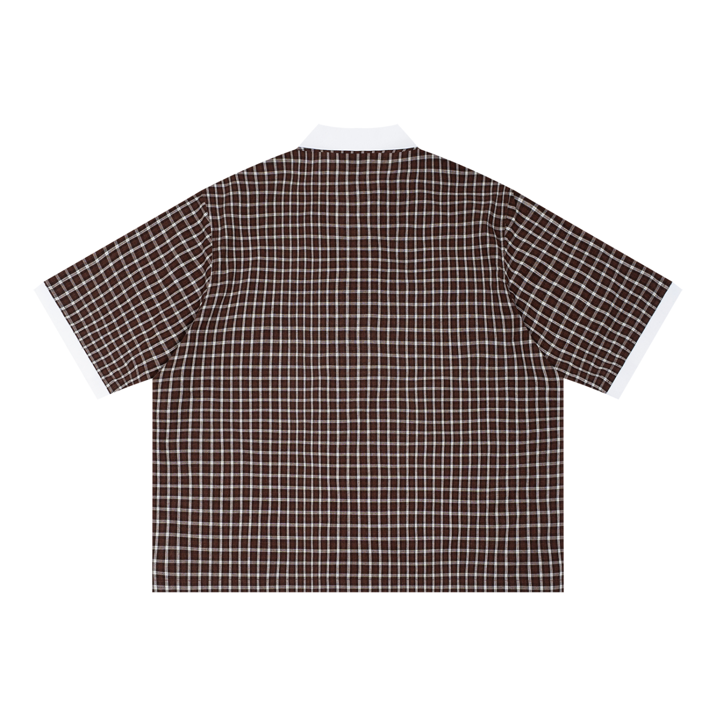 Vintage Graphic Footy Unisex Boxy Plaid Color Block Polo Shirt