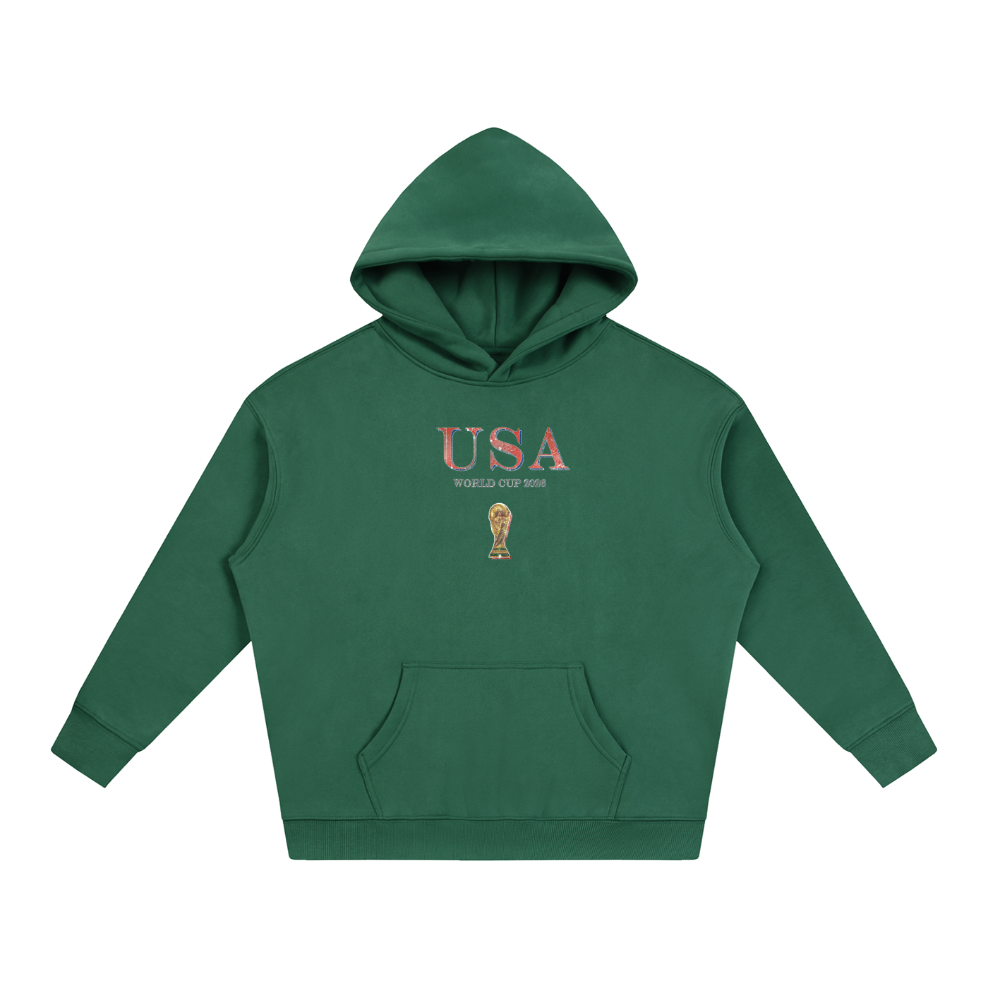 Vintage USA World Cup Oversize Fleeced Hoodie