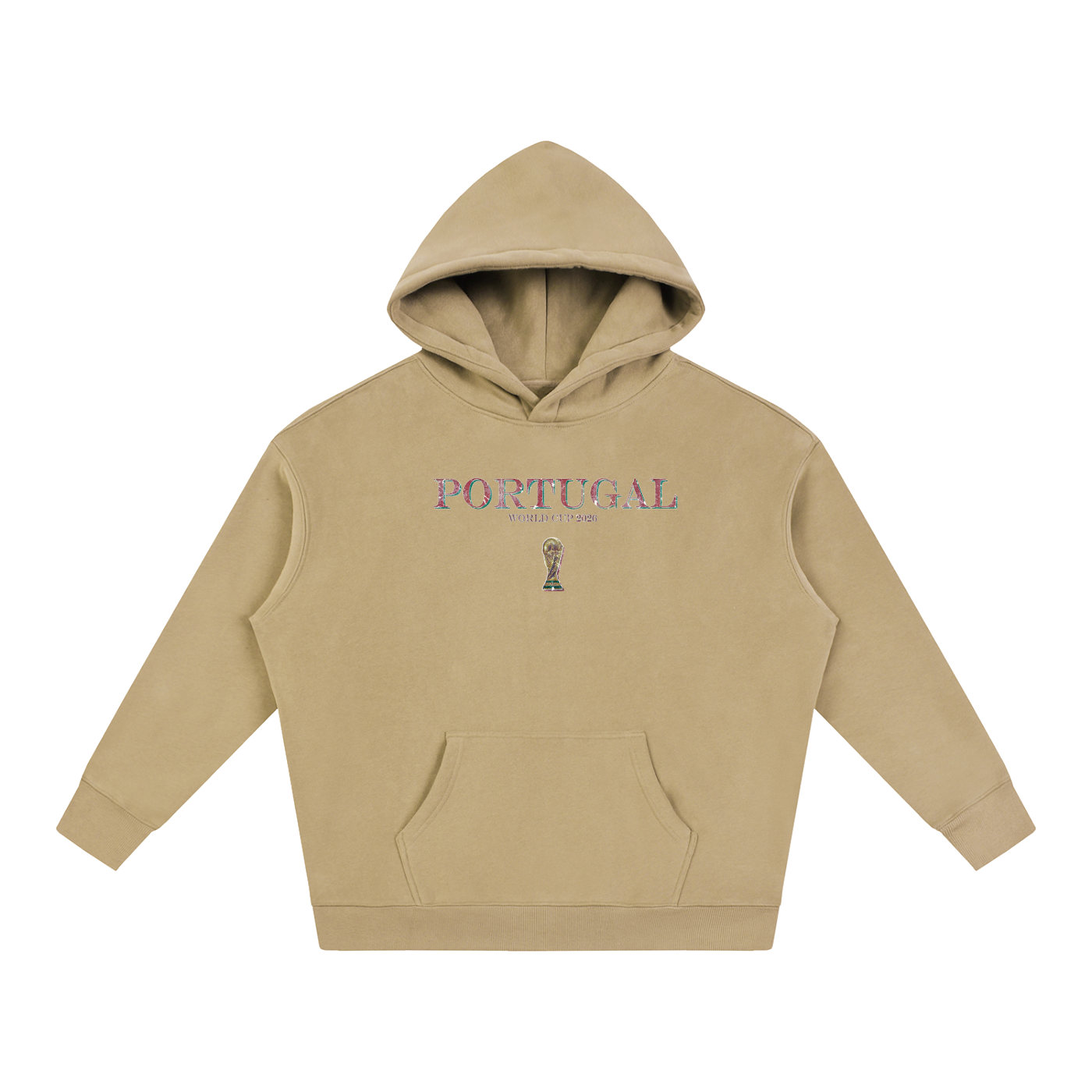 Vintage Portugal World Cup Oversize Fleeced Hoodie