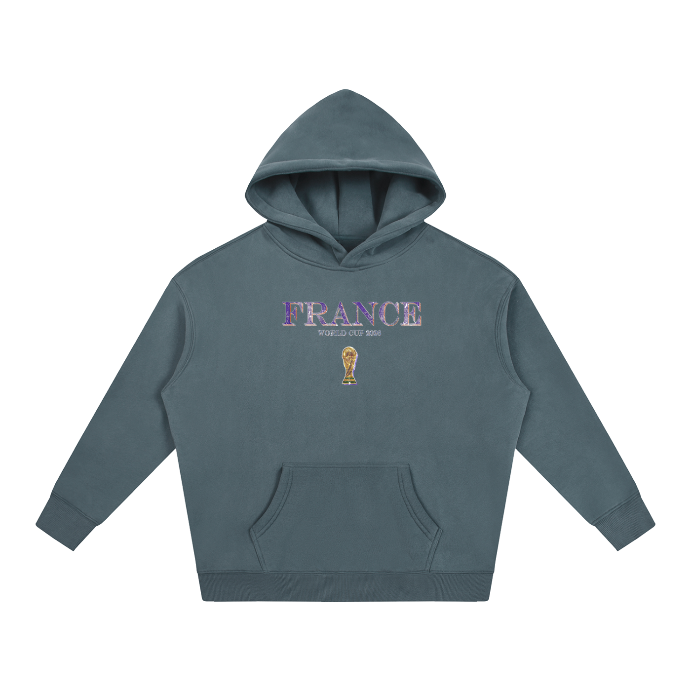 Vintage France World Cup Oversize Fleeced Hoodie