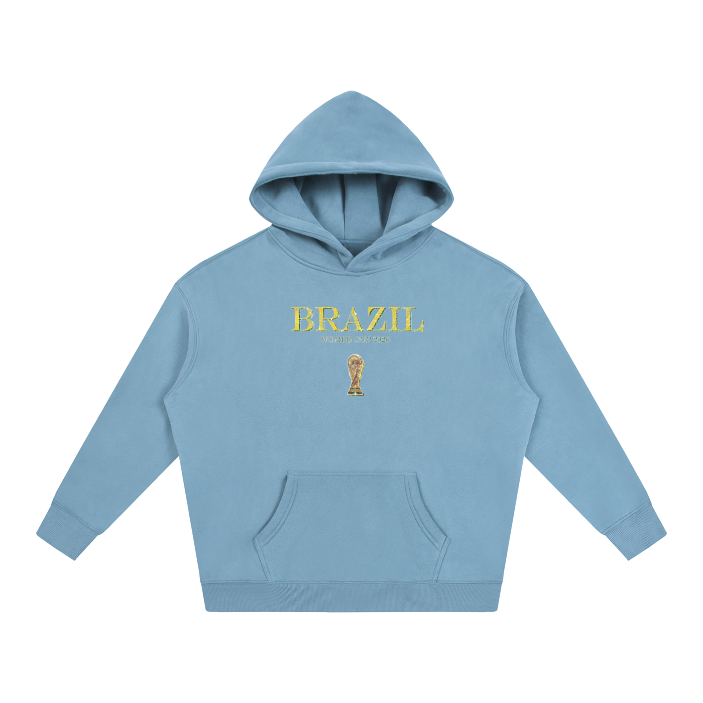 Vintage Brazil World Cup Oversize Fleeced Hoodie