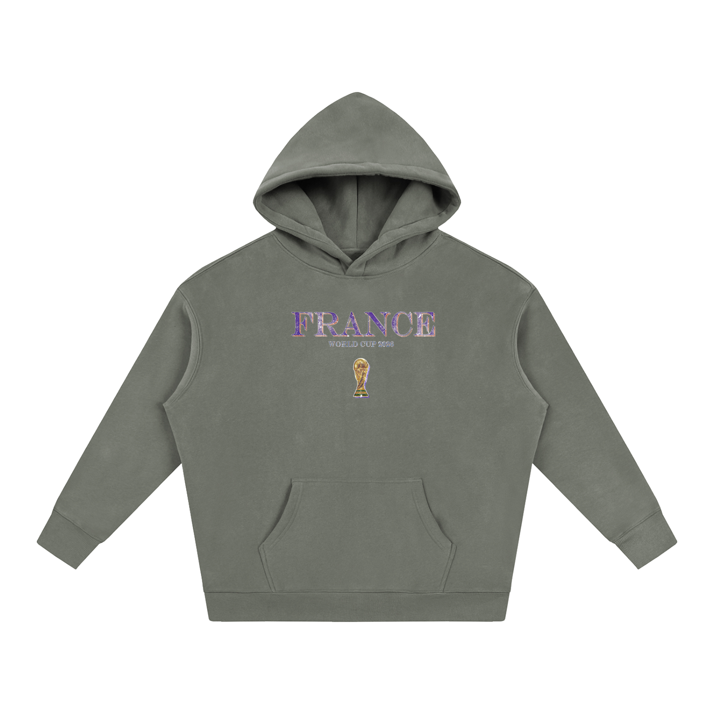 Vintage France World Cup Oversize Fleeced Hoodie