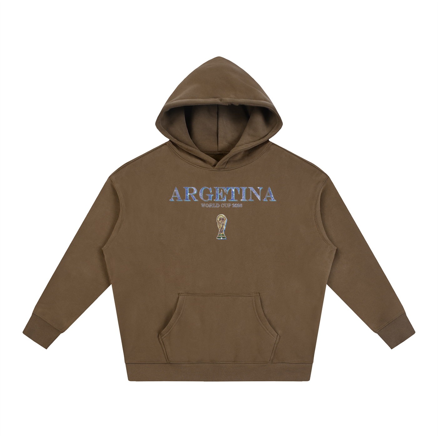 Vintage Argentina World Cup Oversize Fleeced Hoodie